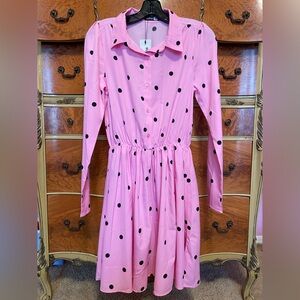 Pink Polka Dot Boohoo Dress